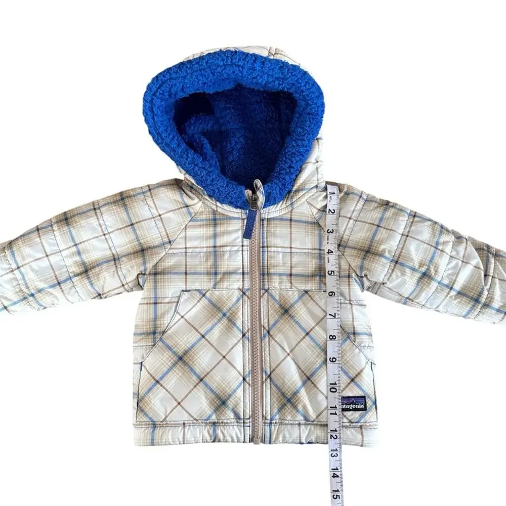 Patagonia Toddler Tribbles Reversible Hoody Water Resistant Jacket Size 12 Month